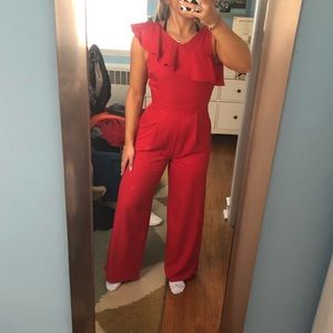 Red Francescas Collection Jumpsuit